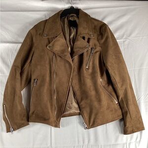 H&M | Tan Faux Leather Jacket